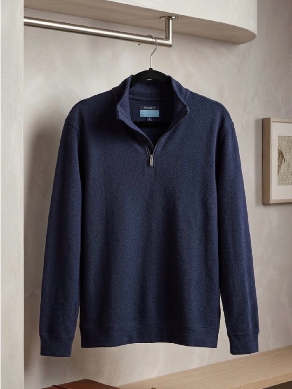 Joseph Abboud Navy Half-Zip Pullover Sweater